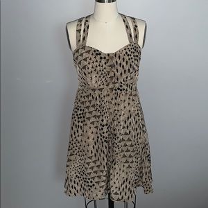 🤩Blue Rain Brown/Black Taj Mahal Sweetheart Dress